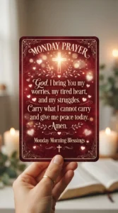 Monday Prayer When Struggling