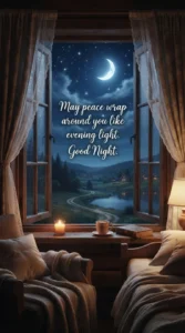 Peaceful Moonlight Good Night Blessing