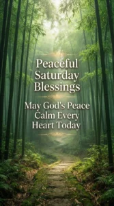 Peaceful Saturday Blessings