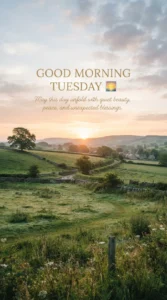 Sunrise Over Usa Countryside Tuesday Blessing