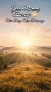 Thursday Sunrise Blessing