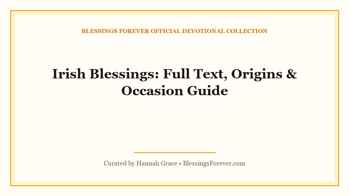 irish blessing