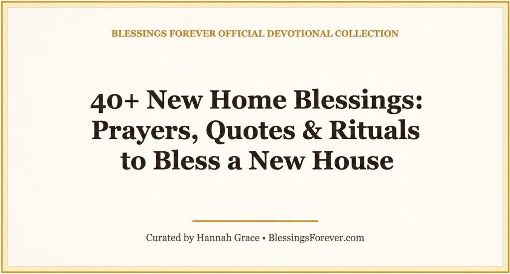 new home blessings