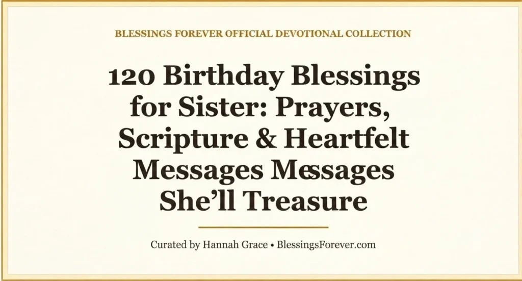 Birthday Blessings for Sister
