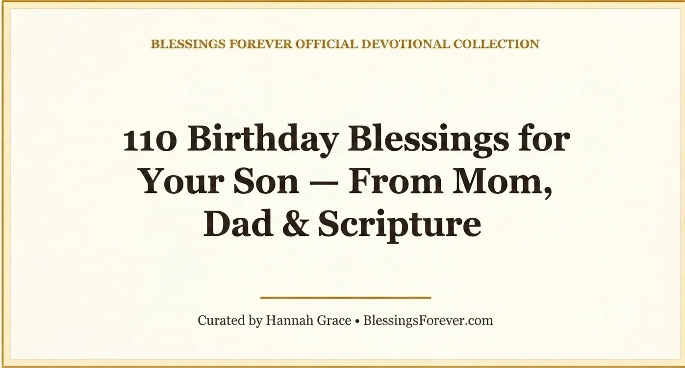 Birthday Blessings for Your Son