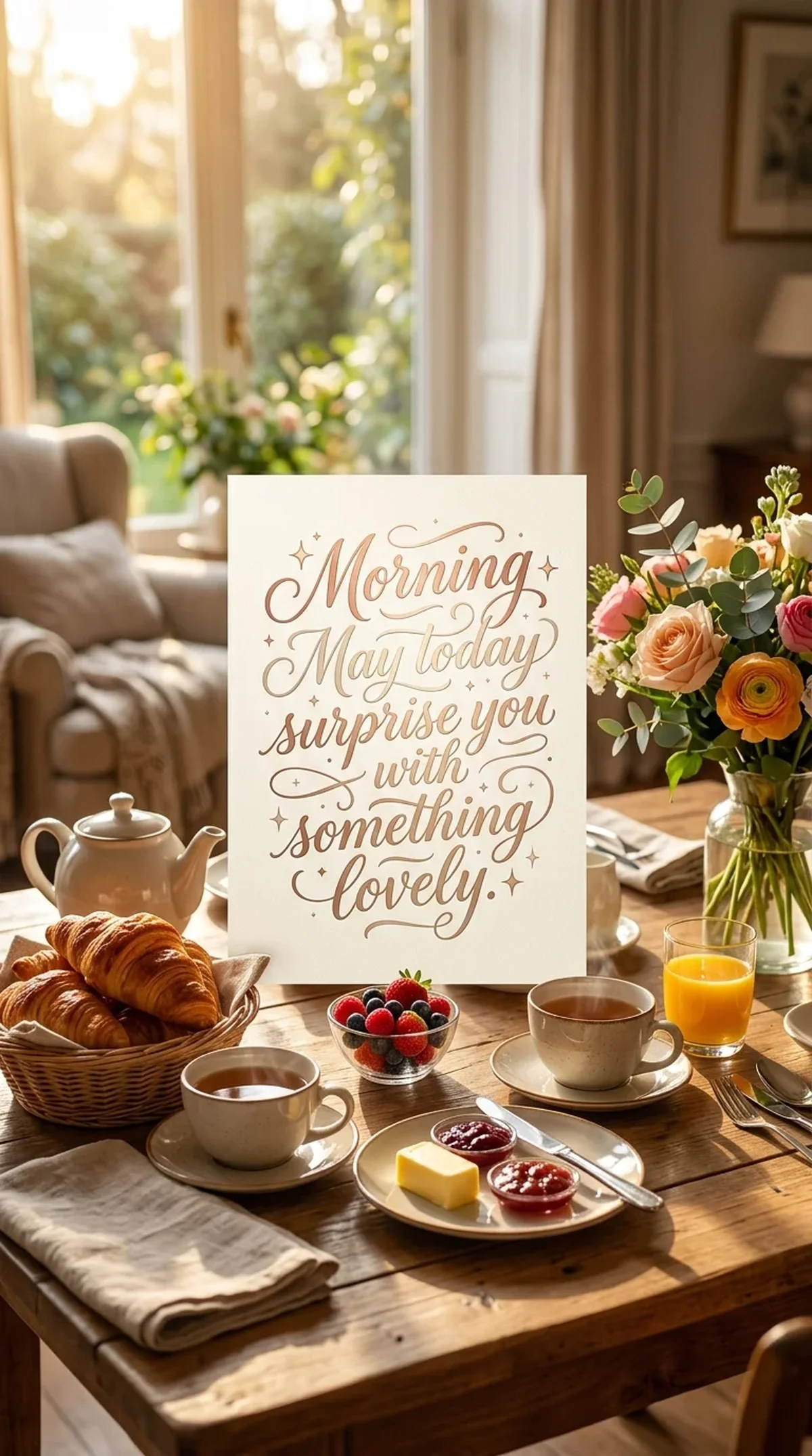 Breakfast Table with Sunlight