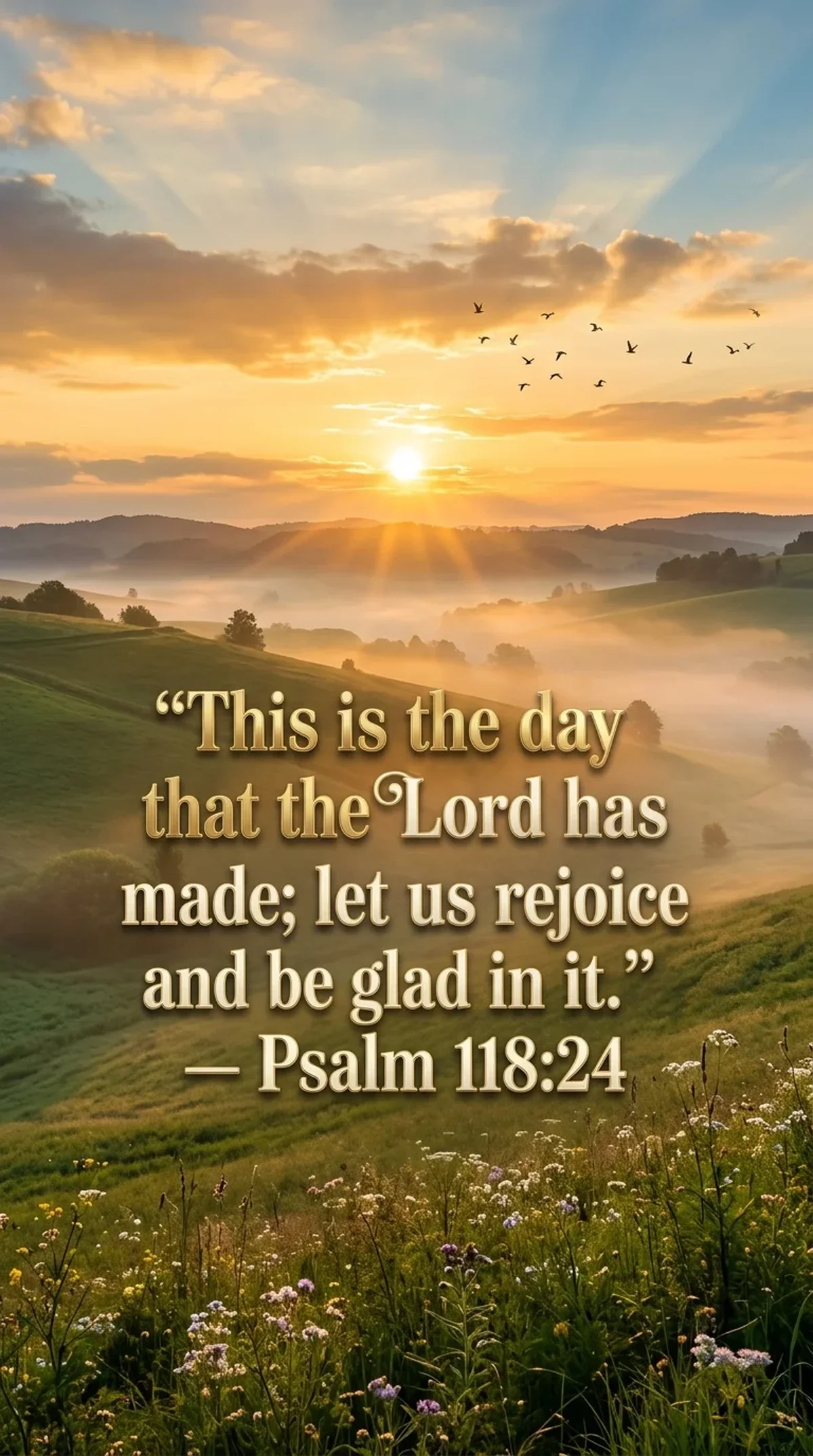Sunrise with Psalm 11824