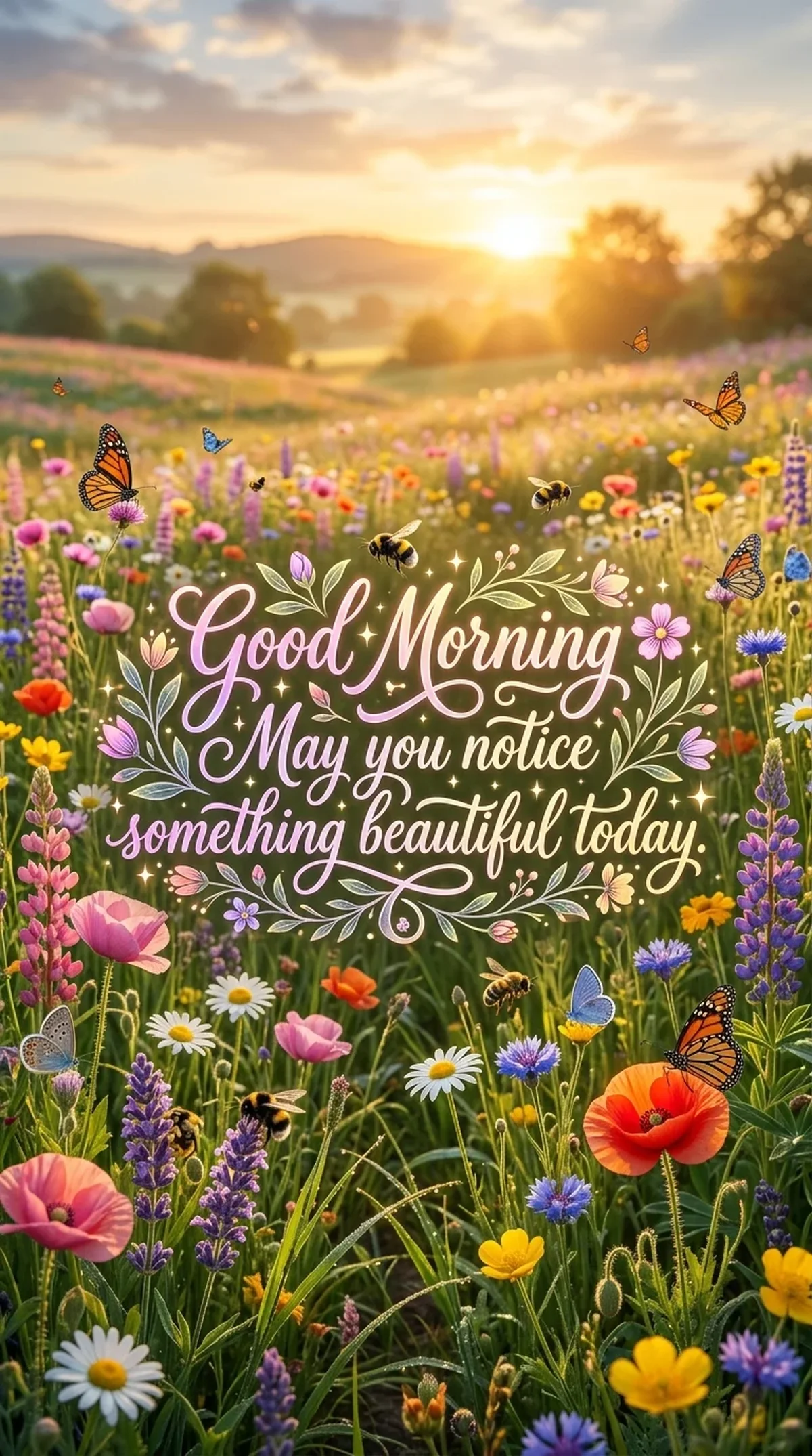 Wildflowers in Morning Light