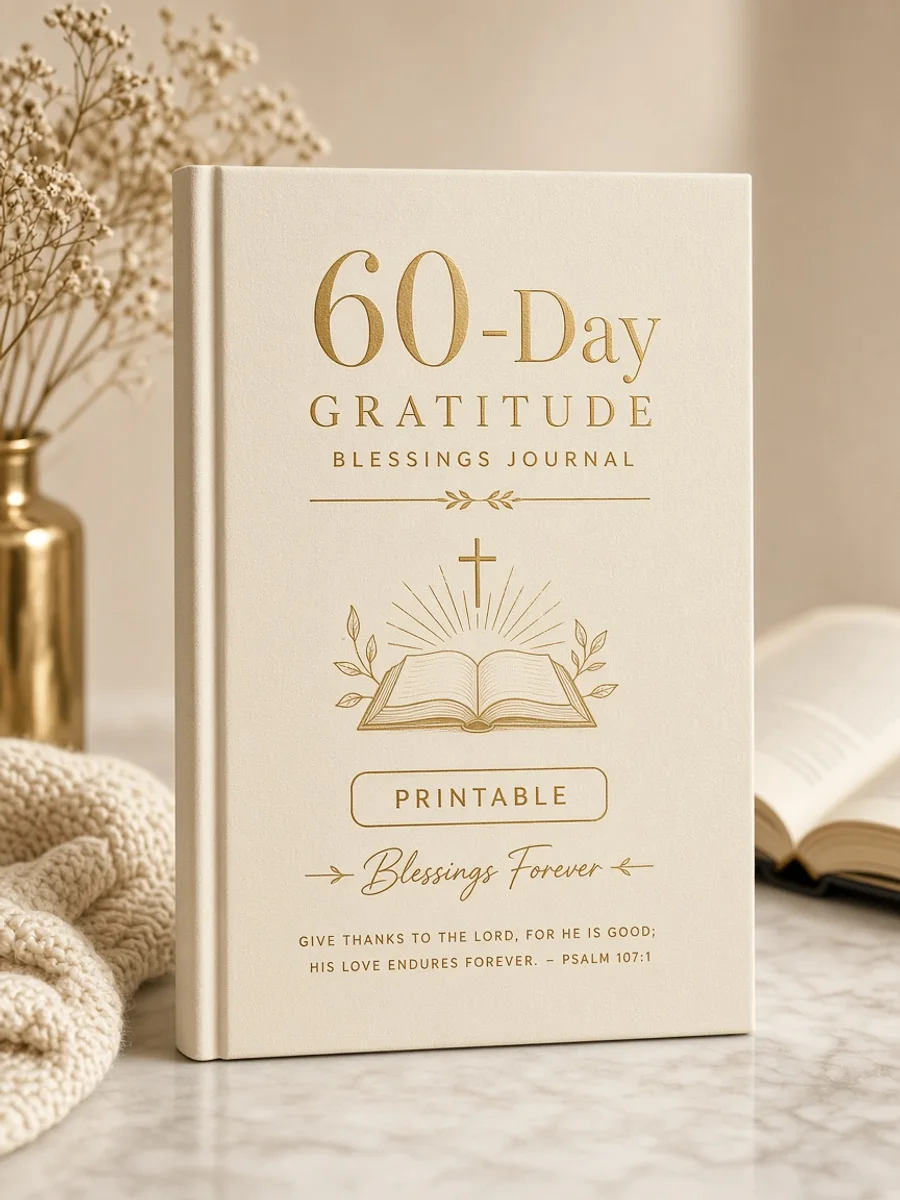 60-Day Gratitude Blessings Journal (Printable)