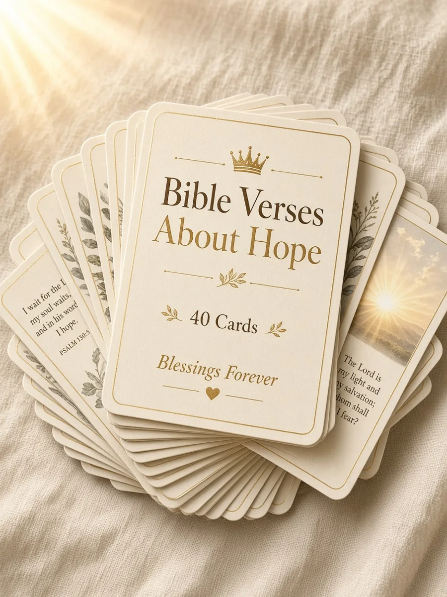 Bible Verses About Hope Card Set (40)