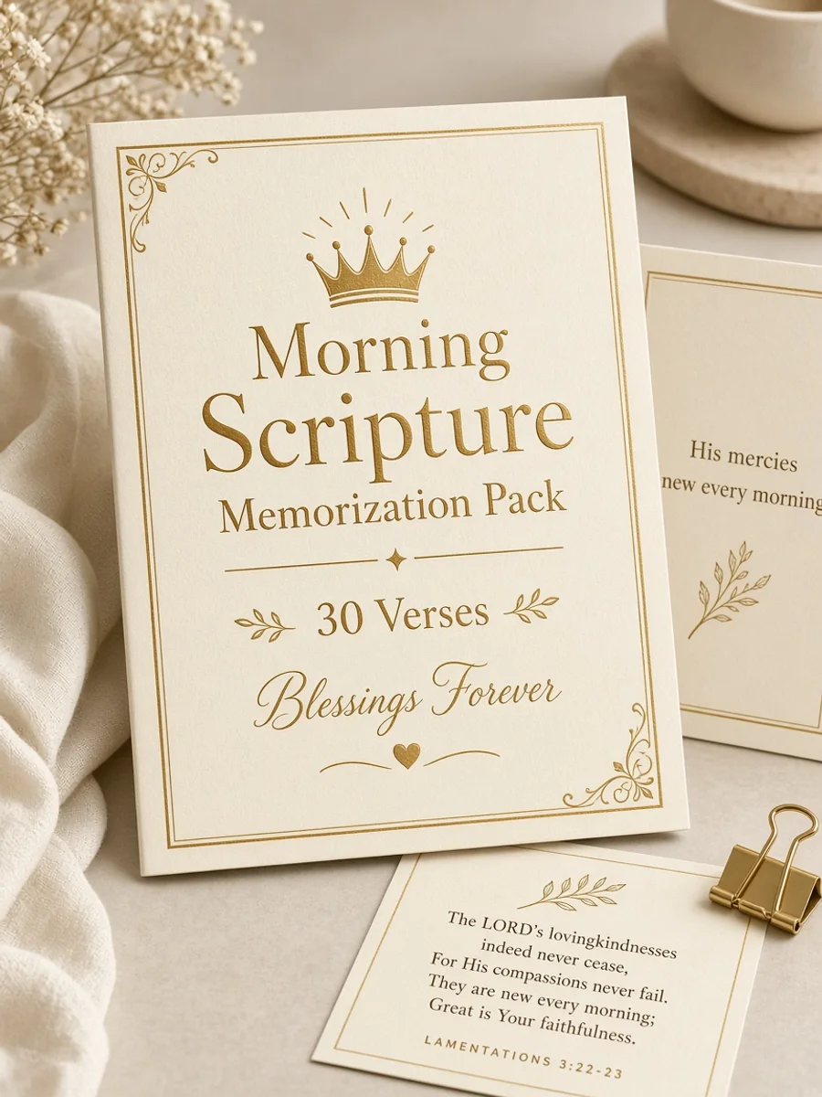 Morning Scripture Memorization Pack (30 Verses)