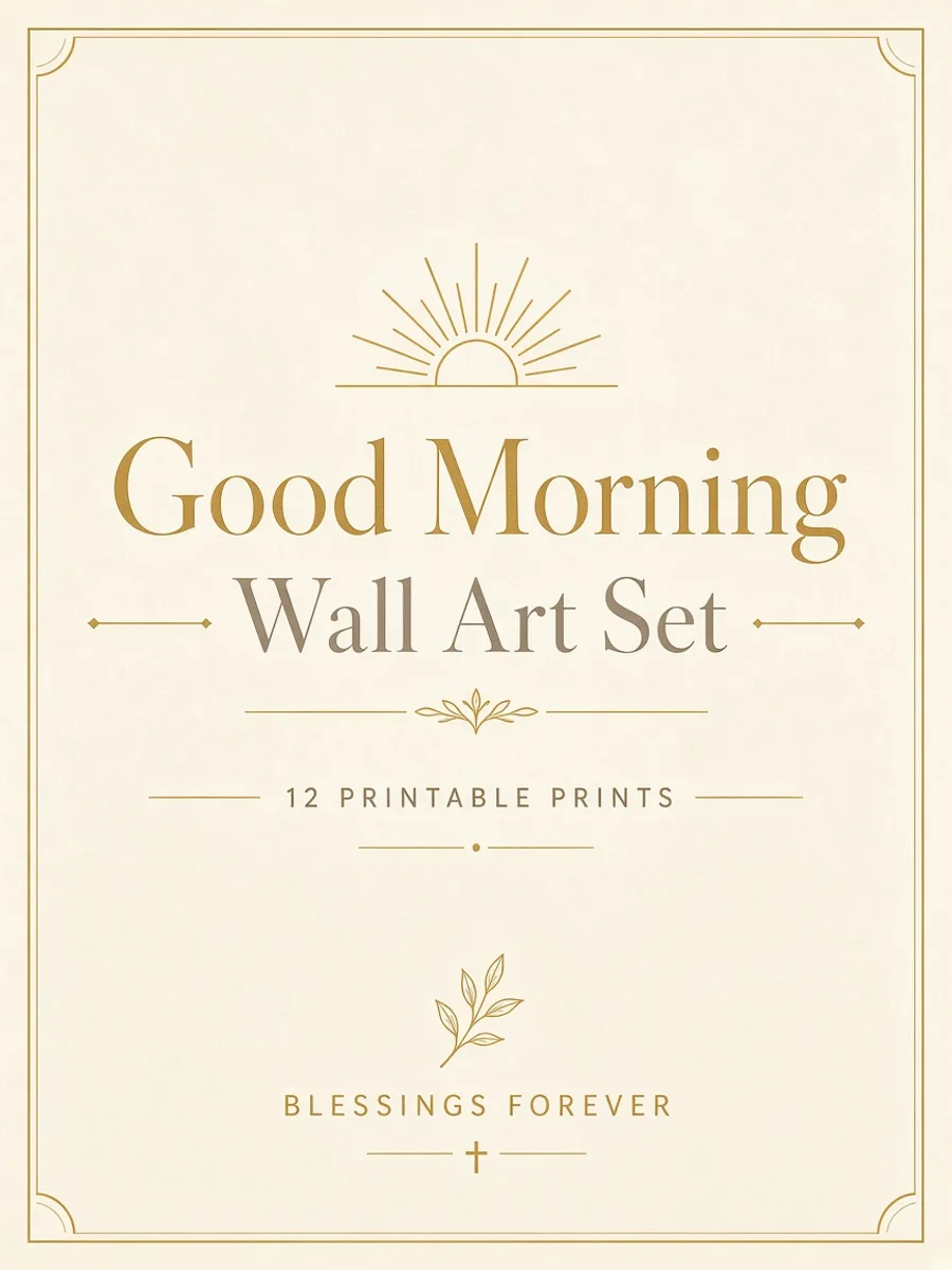 Good Morning Wall Art Set (12 Prints)