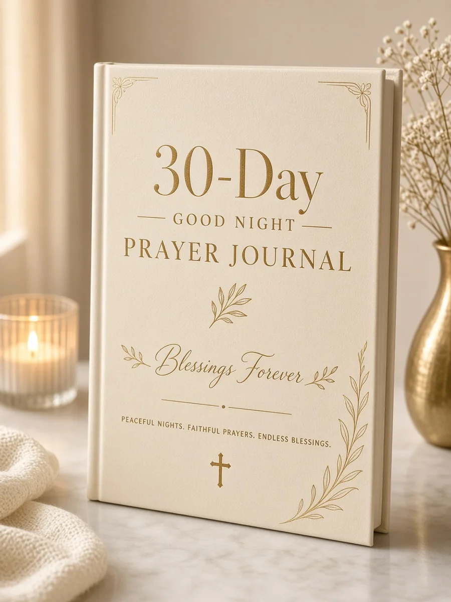 30-Day Good Night Prayer Journal