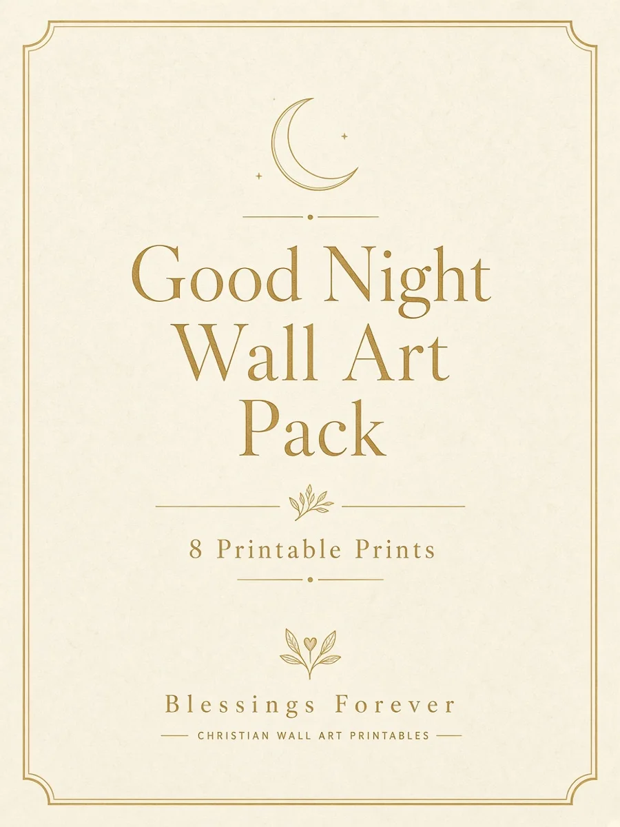 Good Night Wall Art Pack (8 Prints)